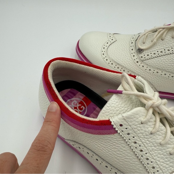 G/FORE G4 Women's Leather Limited Gallivanter Full Lace Up Golf‎ Shoes 11 NWOT - Picture 3 of 11